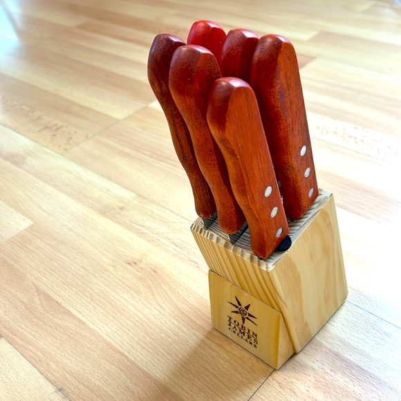 Tobin James Winery Steak Knife Set with 6 Knives NWT - Picture 1 of 5